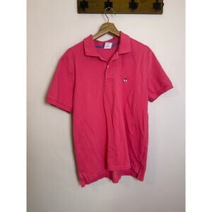 Brooks Brothers Pink Polo Shirt Short Sleeve Sz Large